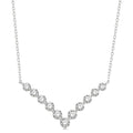 Gale Lustre Chevron Diamond Necklace