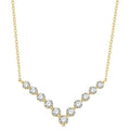 Rhea Drift Chevron Diamond Necklace