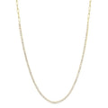 2 5/8 Ctw Round Cut Diamond Paperclip Chain Tennis Necklace in 14K Yellow Gold
