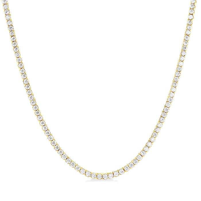 Jasper Regalia Paperclip Diamond Tennis Necklace
