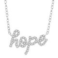 Script 'Hope' Diamond Name Necklace