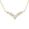 Scatter Baguette Diamond Fashion Necklace