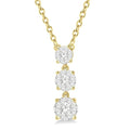 Iolanthe Delphine Round Shape Past Present & Future Shine Bright Diamond Pendant