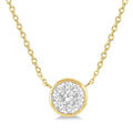 Deneuve Symphony Round Shape Shine Bright Essential Diamond Pendant