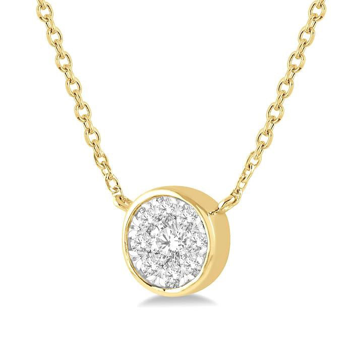 Deneuve Symphony Round Shape Shine Bright Essential Diamond Pendant