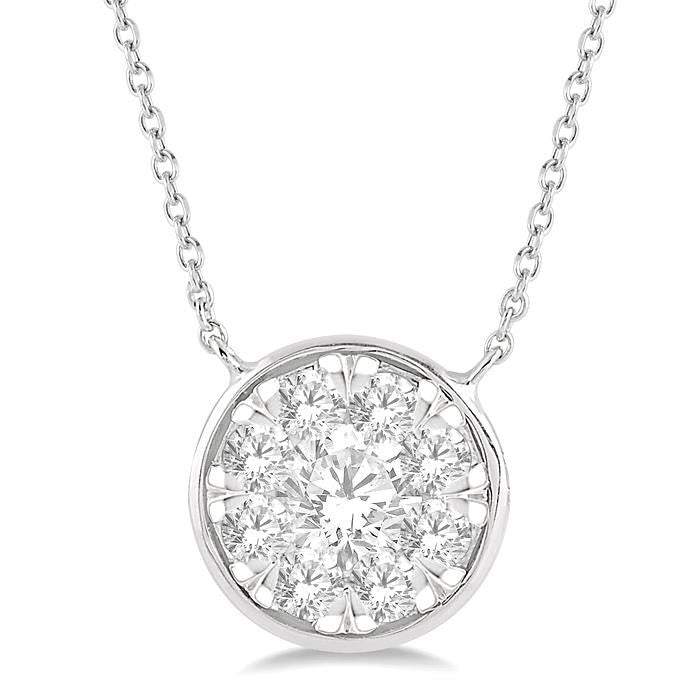 Heritage Perseus Round Shape Shine Bright Essential Diamond Pendant