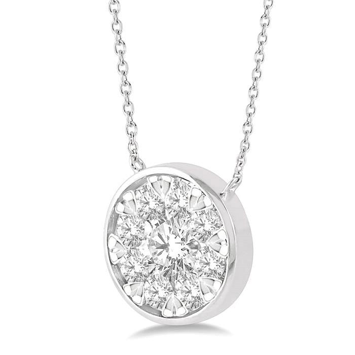 Heritage Perseus Round Shape Shine Bright Essential Diamond Pendant