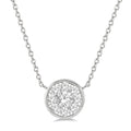 Willow Solstice Round Shape Bezel Set Shine Bright Essential Diamond Pendant