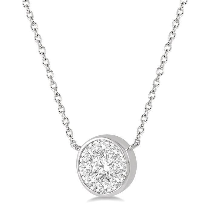Clover Ballet Round Shape Shine Bright Essential Diamond Pendant