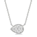 Isolde Thistle Pear Shape East-West Shine Bright Essential Diamond Pendant