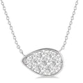 Serenade Ultramarine Pear Shape East-West Shine Bright Essential Diamond Pendant