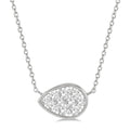 Dione  Pear Shape East-West Shine Bright Essential Diamond Pendant