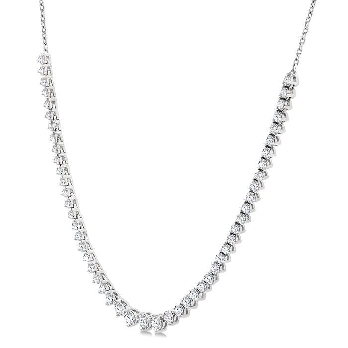 Evergreen Zephyr Halfway Riviera Diamond Necklace