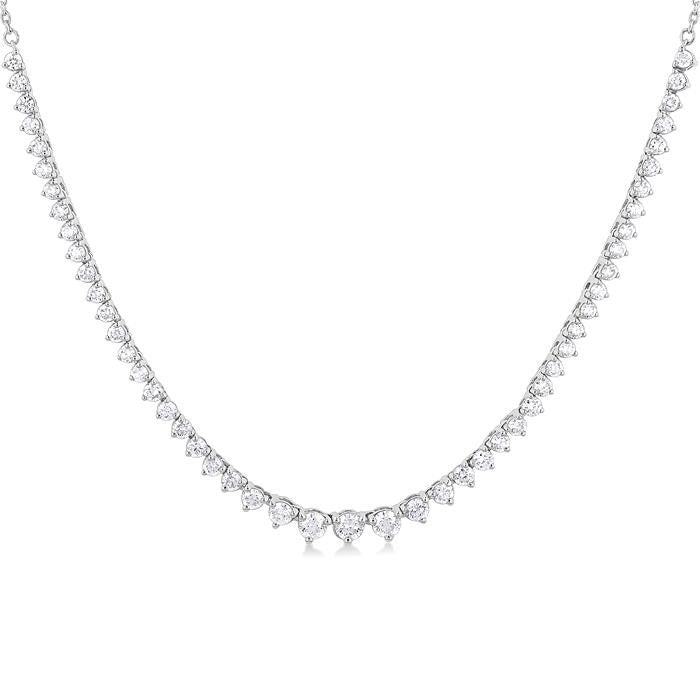 Evergreen Zephyr Halfway Riviera Diamond Necklace