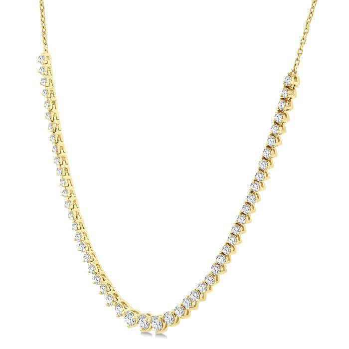 Bellona Celestia Halfway Riviera Diamond Necklace