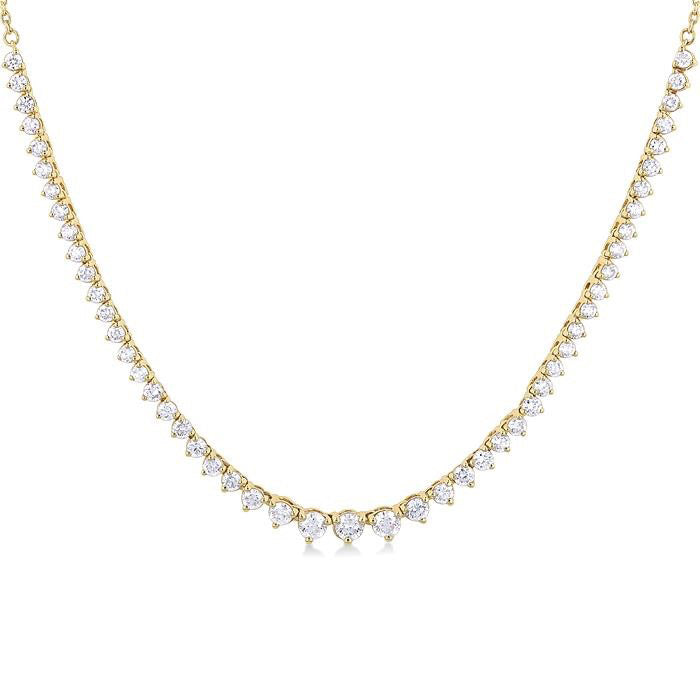 Bellona Celestia Halfway Riviera Diamond Necklace