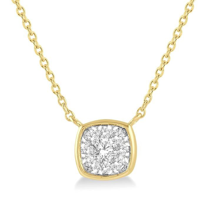 Nyx Vale Cushion Shape Shine Bright Essential Diamond Pendant