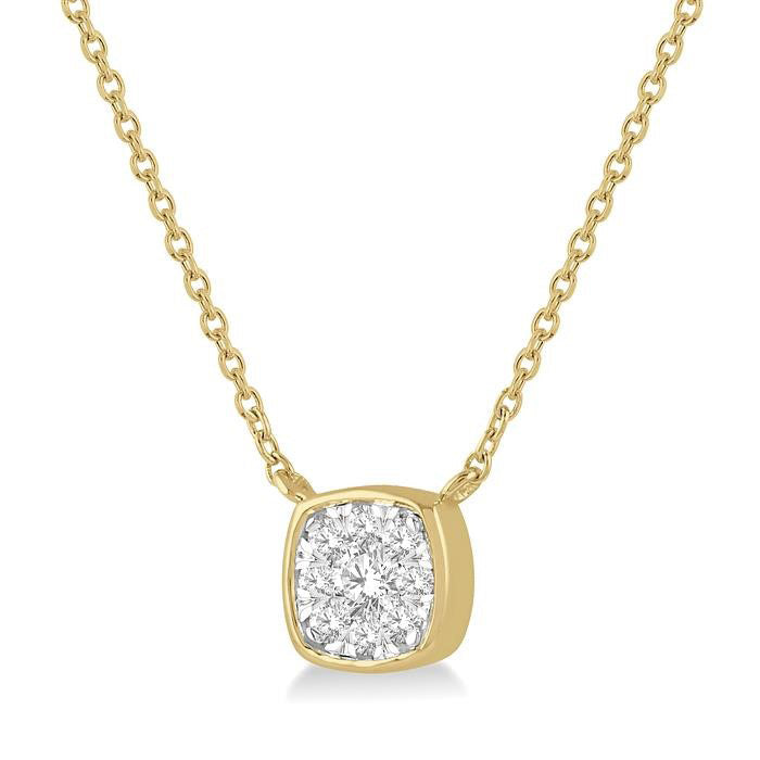 Nyx Vale Cushion Shape Shine Bright Essential Diamond Pendant