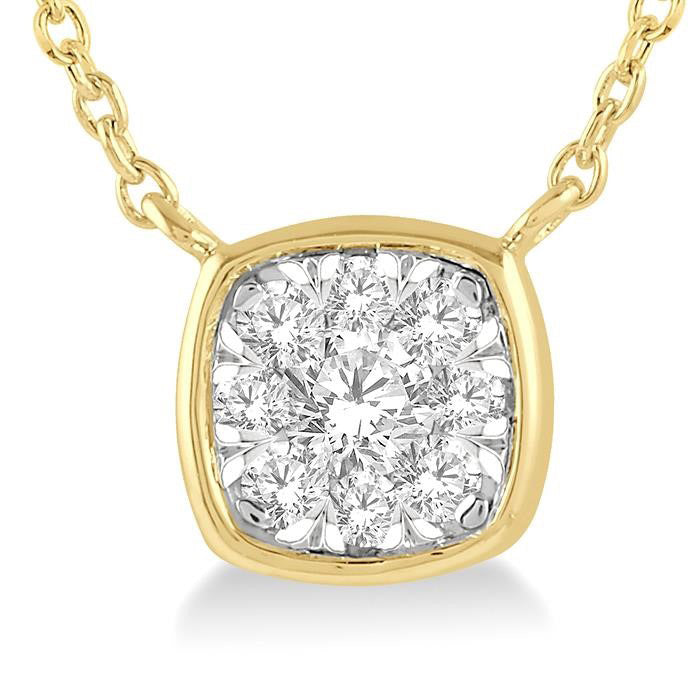 Nyx Vale Cushion Shape Shine Bright Essential Diamond Pendant
