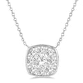 Orchid Sabine Cushion Shape Shine Bright Essential Diamond Pendant