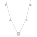 1/3 Ctw Circular Shine Bright Round Cut Diamond Necklace in 14K White Gold