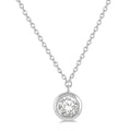 Élan Regalia Round Shape Bezel Set Diamond Pendant