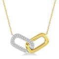 Paperclip Diamond Fashion Necklace