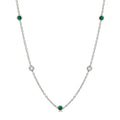 Seraph Gemstone & Diamond Station Necklace