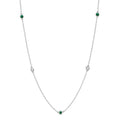 Vale Gemstone & Diamond Station Necklace