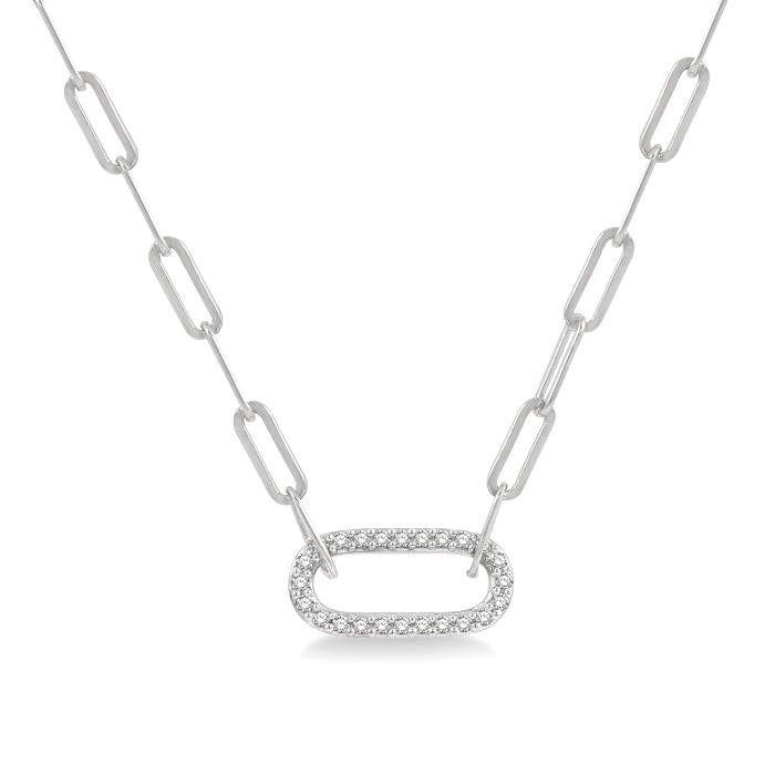 Finesse Celestia Paperclip Diamond Fashion Pendant
