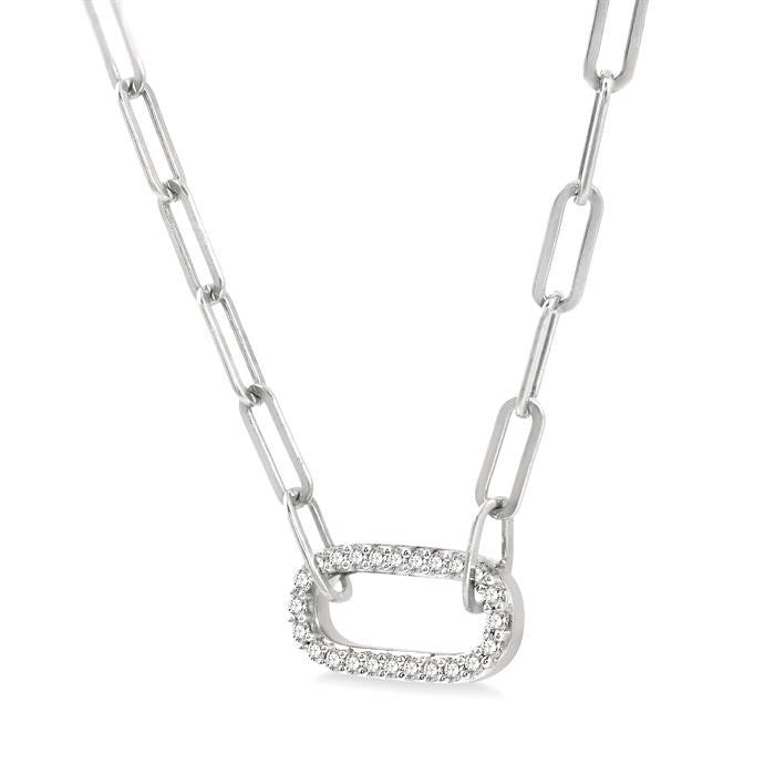 Finesse Celestia Paperclip Diamond Fashion Pendant