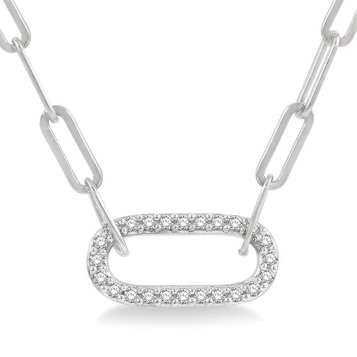 Finesse Celestia Paperclip Diamond Fashion Pendant