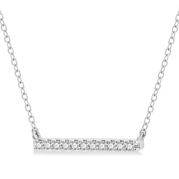 Bar Petite Diamond Fashion Necklace
