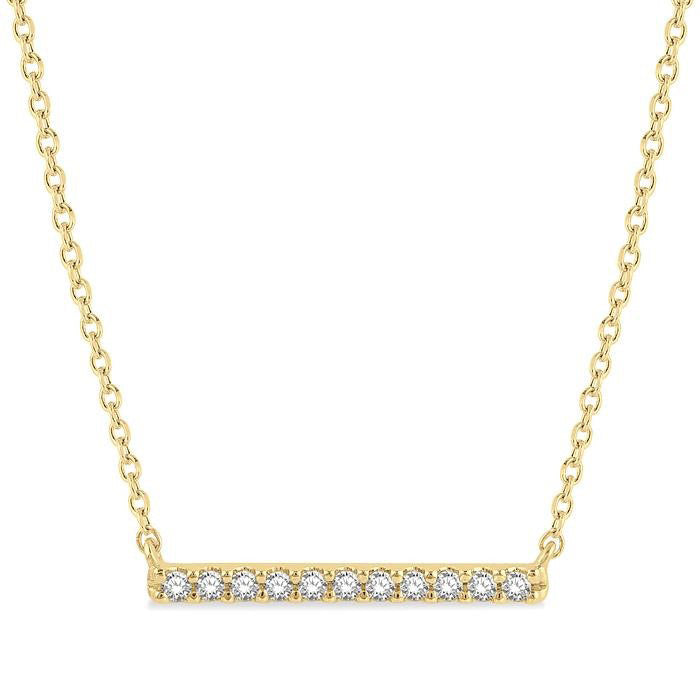 Serenade Artemis Bar Petite Diamond Fashion Necklace