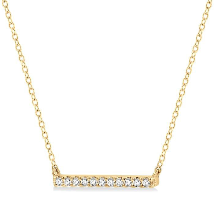 Serenade Artemis Bar Petite Diamond Fashion Necklace