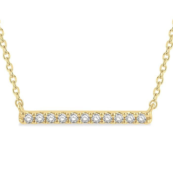 Serenade Artemis Bar Petite Diamond Fashion Necklace