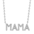 Block 'Mama' Diamond Name Necklace