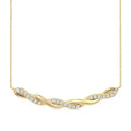 Twisted Diamond Fashion Necklace