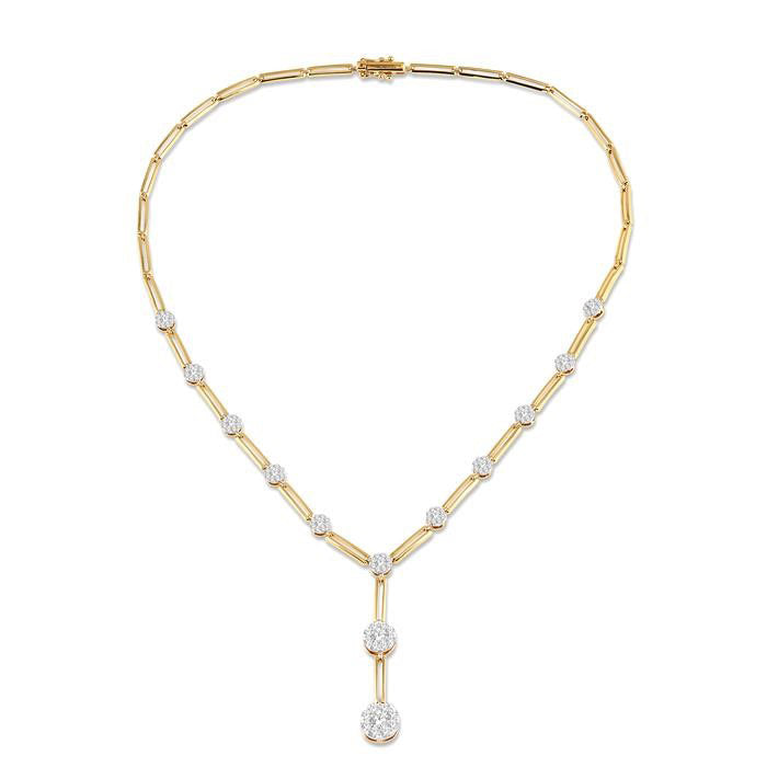 Umbria Maia Paperclip Shine Bright Diamond Fashion Necklace