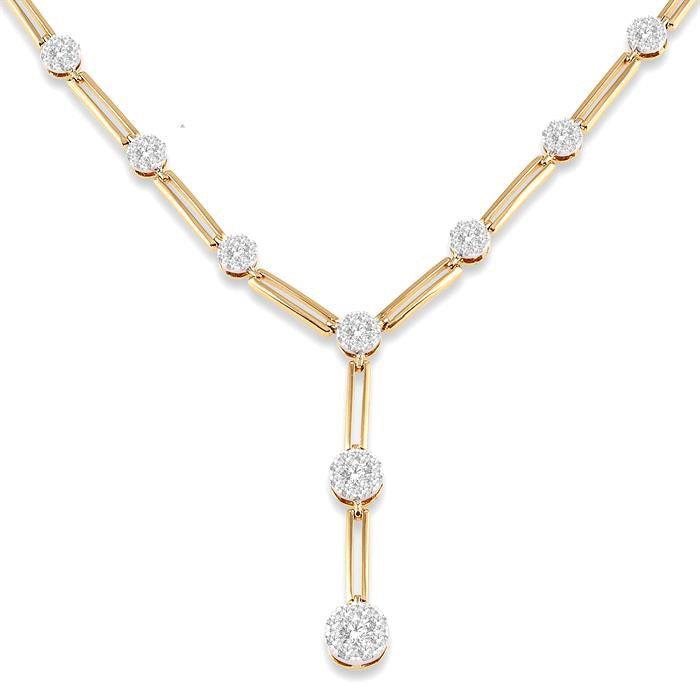 Umbria Maia Paperclip Shine Bright Diamond Fashion Necklace