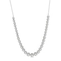 2 Ctw Round Cut Diamond Illusion Necklace in 14K White Gold