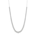 3 Ctw Round Cut Diamond Illusion Necklace in 14K White Gold