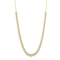 3 Ctw Round Cut Diamond Illusion Necklace in 14K Yellow Gold