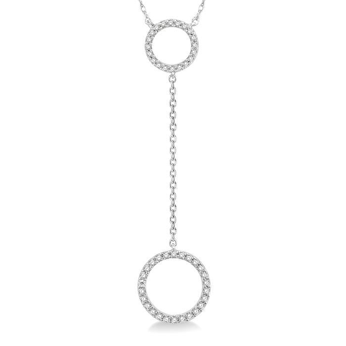 Twin Circle Diamond Necklace