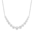 Quorra Lysandra Bezel Set Graduated Diamond Smile Necklace