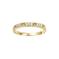 14K YG 1/12 ct. tw. Diamond & 1/7 ct. tw. Peridot Alternating Stackable Ring