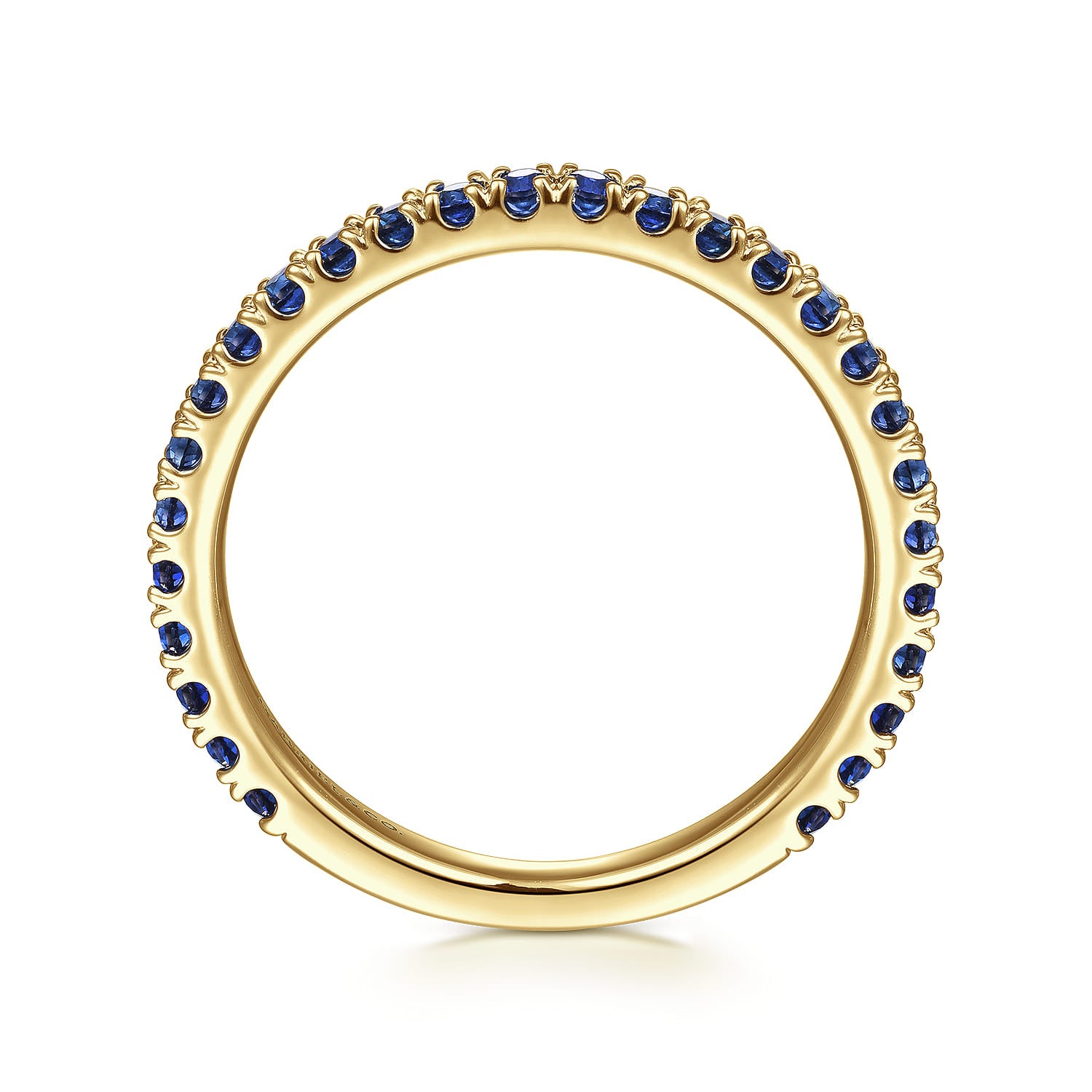 14K Yellow Gold Sapphire Stackable Ring