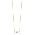 10k Yellow Gold Diamond Infinity Pendant