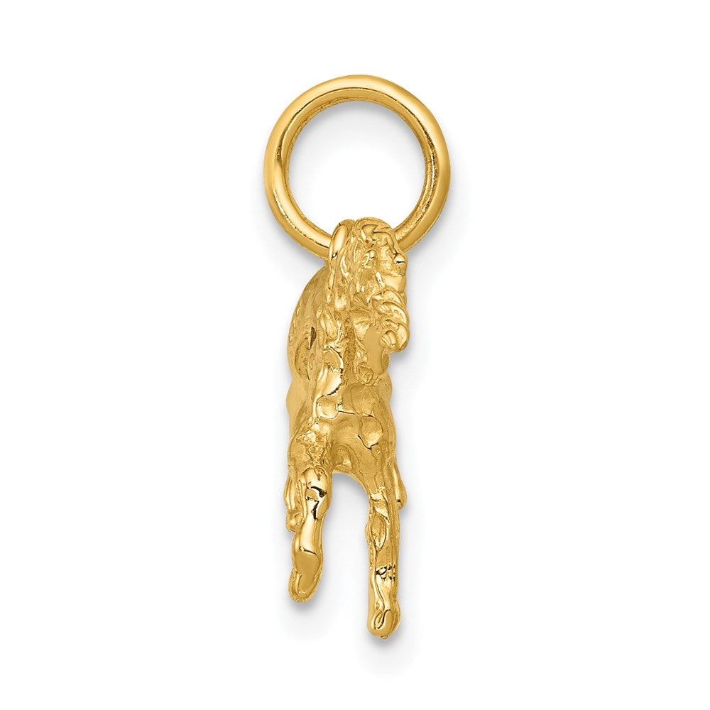 Summer Magnolia Subtle Sun 14k Unicorn Charm