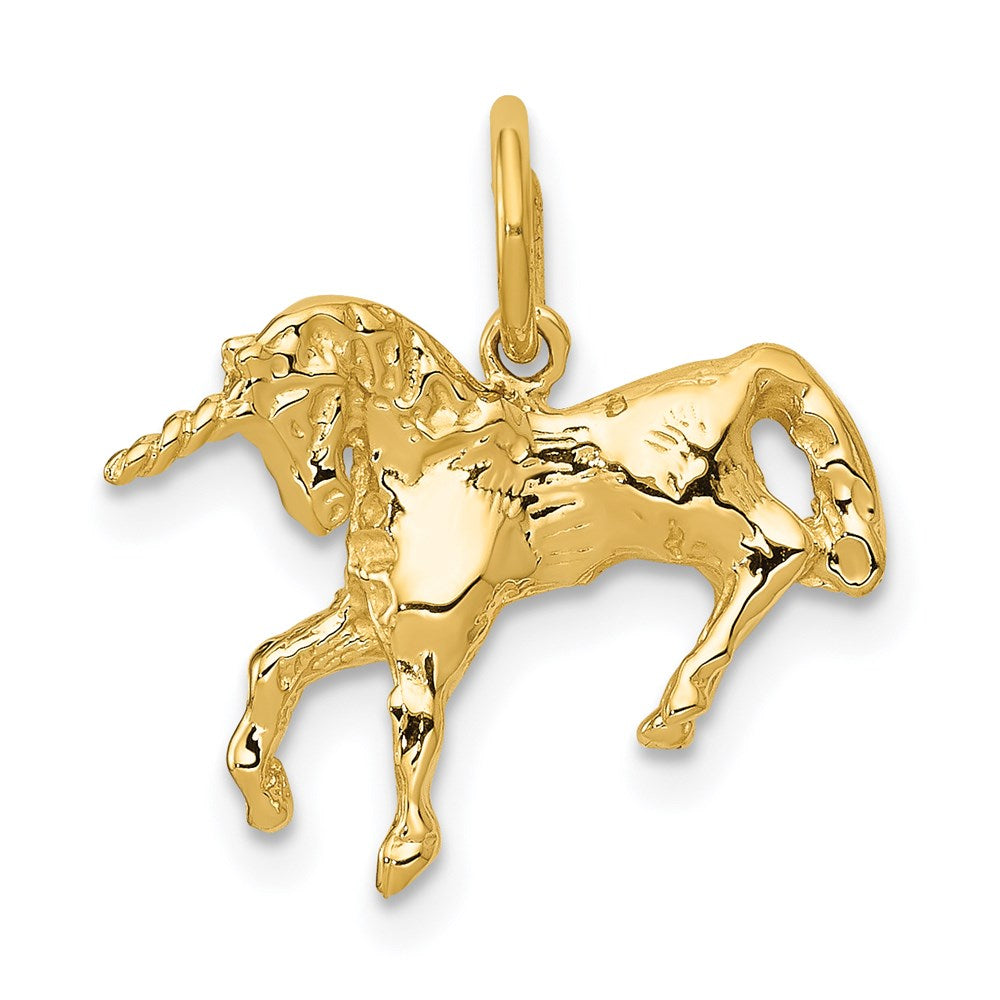 Summer Magnolia Subtle Sun 14k Unicorn Charm